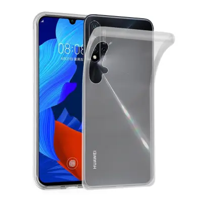 Cadorabo Case, združljiv s Huawei v popolnoma prozorni - zaščitni pokrov, narejen iz fleksibilnega silikona TPU