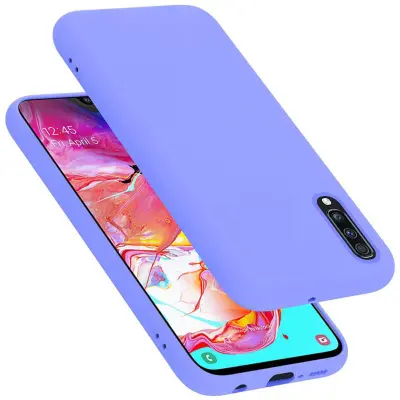 CADORABO Ohišje, združljiv s Samsungom v tekoči lahki vijolični barvi - zaščitni pokrov iz fleksibilnega silikona TPU