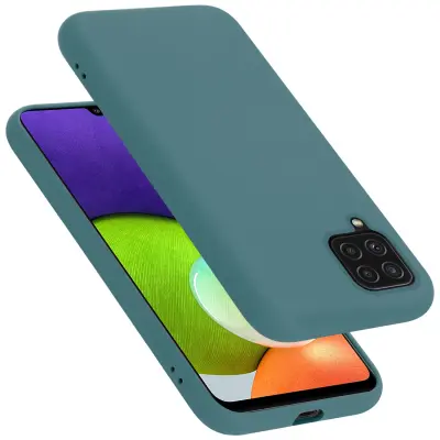 CADORABO Ohišje, združljiv s Samsungom v tekoči zeleni barvi - zaščitni pokrov iz fleksibilnega silikona TPU