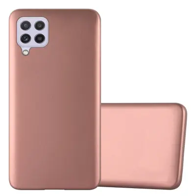 CADORABO CARE, združljiv s Samsungom v kovinskem rosă ‰ Gold - zaščitni pokrov iz fleksibilnega silikona TPU