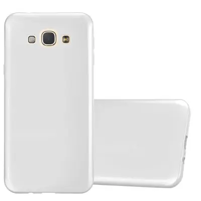 Cadorabo Case, združljiv s Samsungom v kovinskem srebru - zaščitni pokrov, narejen iz fleksibilnega silikona TPU