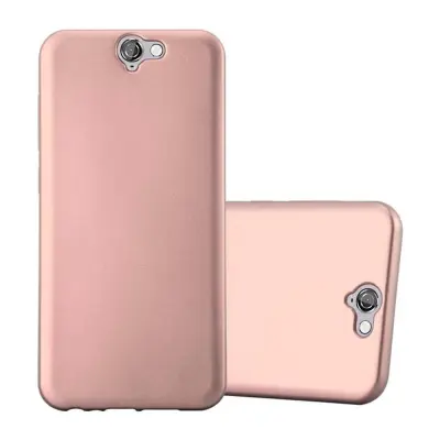 CADORABO CASE, združljiv s HTC v kovinskem rosă ‰ Gold - zaščitni pokrov iz fleksibilnega silikona TPU