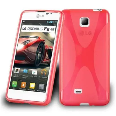Cadorabo Case, združljiv z LG v Candy Apple Red - Zaščitni pokrov iz fleksibilnega silikona TPU