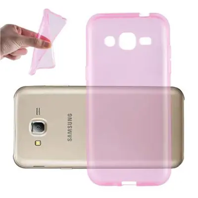 Cadorabo Case, združljiv s Samsungom v prozornem roza - zaščitni pokrov iz fleksibilnega silikona TPU