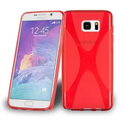 Cadorabo Case, združljiv s Samsungom v Candy Apple Red - Zaščitni pokrov iz fleksibilnega silikona TPU