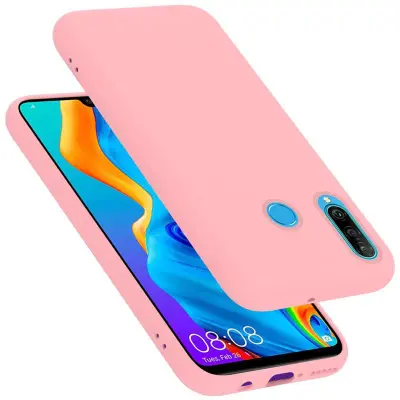 CADORABO Ohišje, združljiv s Huawei v tekoči roza barvi - zaščitni pokrov iz fleksibilnega silikona TPU