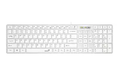 Genius Slimstar 126 USB bela tipkovnica