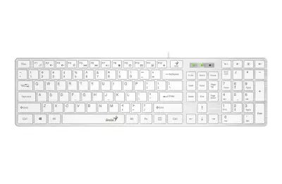 Genius Slimstar 126 USB bela tipkovnica