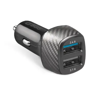 SBS AVTOPOLNILEC 2X USB A 12W ČRN