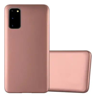 CADORABO CARE, združljiv s Samsungom v kovinskem rosă ‰ Gold - zaščitni pokrov iz fleksibilnega silikona TPU