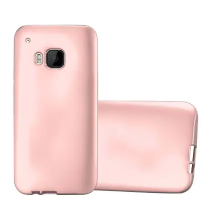 CADORABO CASE, združljiv s HTC v kovinskem rosă ‰ Gold - zaščitni pokrov iz fleksibilnega silikona TPU
