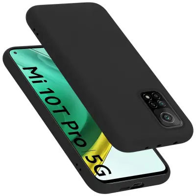 CADORABO Ohišje, združljiv s Xiaomi v tekoči črni barvi - zaščitni pokrov iz fleksibilnega silikona TPU
