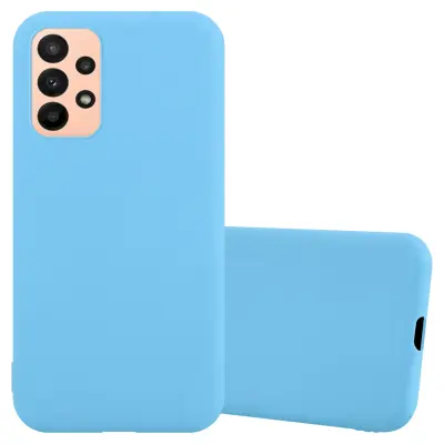 CADORABO Ohišje, združljiv s Samsungom v Candy Blue - Zaščitni pokrov iz fleksibilnega silikona TPU