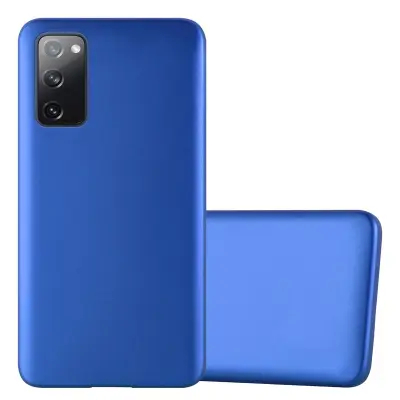 Cadorabo Case, združljiv s Samsungom v kovinsko modri - zaščitni pokrov, narejen iz fleksibilnega silikona TPU
