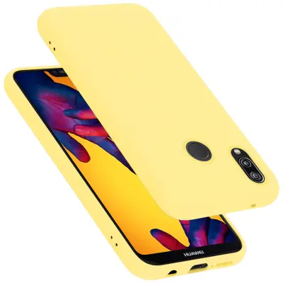 CADORABO Ohišje, združljiv s Huawei v tekoči rumeni - zaščitni pokrov, narejen iz fleksibilnega silikona TPU