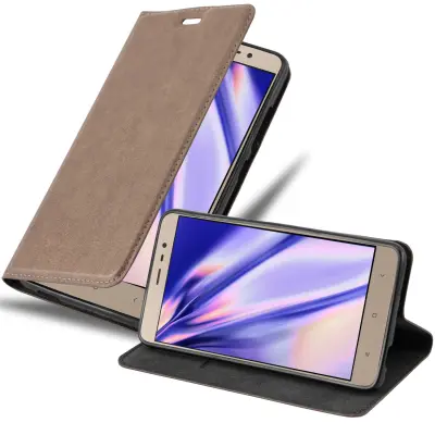 Cadorabo Case, združljiv s Xiaomi v kavni rjavi barvi - zaščitni pokrov z magnetnim zapiranjem, stoječo funkcijo in režo za kartico