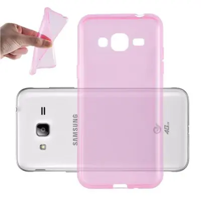 Cadorabo Case, združljiv s Samsungom v prozornem roza - zaščitni pokrov iz fleksibilnega silikona TPU