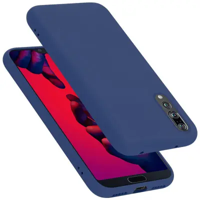 CADORABO Ohišje, združljiv s Huawei v tekoči modri barvi - zaščitni pokrov iz fleksibilnega silikona TPU
