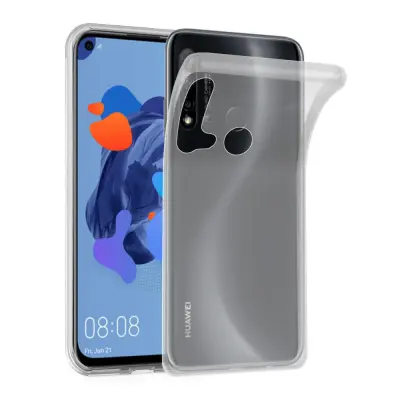 Cadorabo Case, združljiv s Huawei v popolnoma prozorni - zaščitni pokrov, narejen iz fleksibilnega silikona TPU