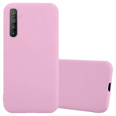Cadorabo Case, združljiv z Realme v Candy Pink - Zaščitni pokrov iz fleksibilnega silikona TPU