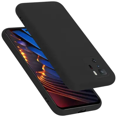 CADORABO Ohišje, združljiv s Xiaomi v tekoči črni barvi - zaščitni pokrov iz fleksibilnega silikona TPU