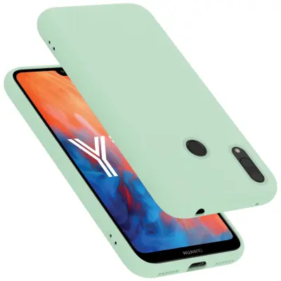 CADORABO Ohišje, združljiv s Huawei v tekoči svetlo zeleni barvi - zaščitni pokrov iz fleksibilnega silikona TPU