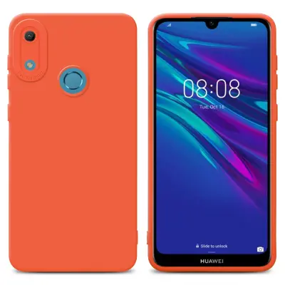 Cadorabo Case, združljiv s Huawei v tekočini oranžni pokrov - zaščitni pokrov iz fleksibilnega silikona TPU