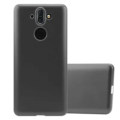 Cadorabo Case, združljiv z Nokia v kovinsko sivi - zaščitni pokrov, narejen iz fleksibilnega silikona TPU