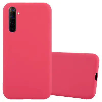 Cadorabo Case, združljiv z Realme v Candy Red - Zaščitni pokrov iz fleksibilnega silikona TPU