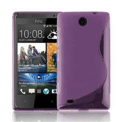 Cadorabo Case, združljiv s HTC v pastelni vijolični barvi - zaščitni pokrov iz fleksibilnega silikona TPU