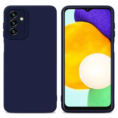 Cadorabo Case, združljiv s Samsungom v tekoči temno modri barvi - zaščitni pokrov iz fleksibilnega silikona TPU