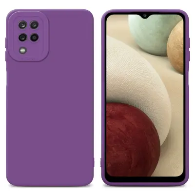 Cadorabo Case, združljiv s Samsungom v tekočini Matte Purple - zaščitni pokrov iz fleksibilnega silikona TPU