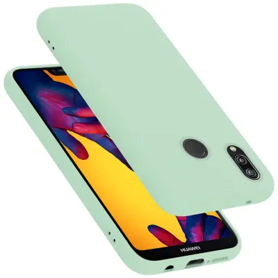 CADORABO Ohišje, združljiv s Huawei v tekoči svetlo zeleni barvi - zaščitni pokrov iz fleksibilnega silikona TPU