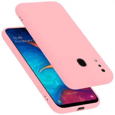 Ohišje Cadorabo, združljiv s Samsungom v tekoči roza barvi - zaščitni pokrov iz fleksibilnega silikona TPU