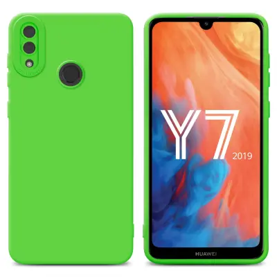 Cadorabo Case, združljiv s Huawei v Fluid Green - zaščitni pokrov, narejen iz fleksibilnega silikona TPU