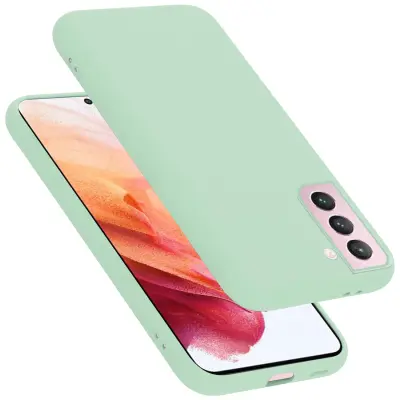 CADORABO Ohišje, združljiv s Samsungom v tekoči svetlo zeleni barvi - zaščitni pokrov iz fleksibilnega silikona TPU