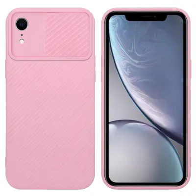 CADORABO Ohišje, združljiv z Apple v Bonbon Pink - Zaščitni pokrov iz fleksibilnega silikona TPU in z zaščito pred kamero