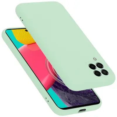 CADORABO Ohišje, združljiv s Samsungom v tekoči svetlo zeleni barvi - zaščitni pokrov iz fleksibilnega silikona TPU