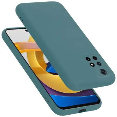 CADORABO Ohišje, združljiv s Xiaomi v tekoči zeleni barvi - zaščitni pokrov iz fleksibilnega silikona TPU