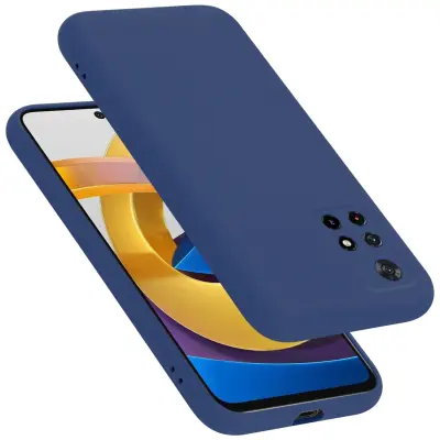 CADORABO Ohišje, združljiv s Xiaomi v tekoči modri barvi - zaščitni pokrov iz fleksibilnega silikona TPU