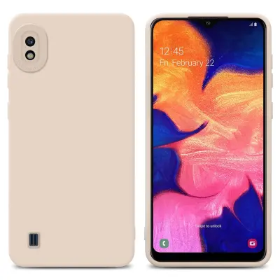 Cadorabo Case, združljiv s Samsungom v Fluid Cream - zaščitni pokrov iz fleksibilnega silikona TPU