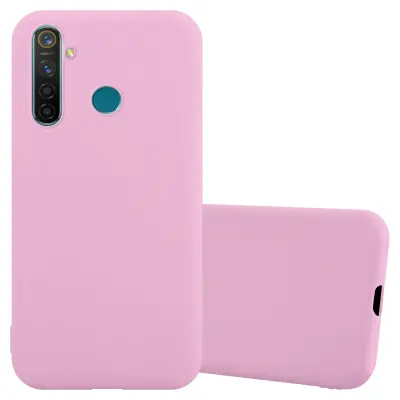 Cadorabo Case, združljiv z Realme v Candy Pink - Zaščitni pokrov iz fleksibilnega silikona TPU