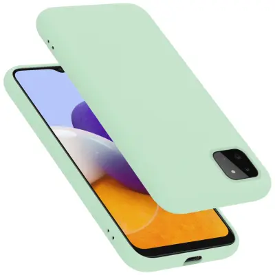 CADORABO Ohišje, združljiv s Samsungom v tekoči svetlo zeleni barvi - zaščitni pokrov iz fleksibilnega silikona TPU