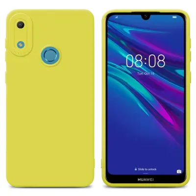 Cadorabo Case, združljiv s Huawei v tekočini rumeni - zaščitni pokrov, narejen iz fleksibilnega silikona TPU