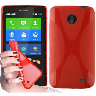 Cadorabo Case, združljiv z Nokia v Candy Apple Red - Zaščitni pokrov iz fleksibilnega silikona TPU