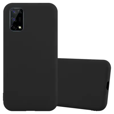 CADORABO Ohišje, združljiv z Realme v Candy Black - Zaščitni pokrov iz fleksibilnega silikona TPU