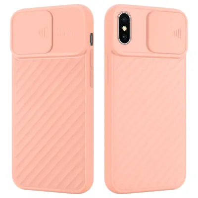 CADORABO Ohišje, združljiv z Apple v Matt Pink - Zaščitni pokrov iz fleksibilnega silikona TPU in z zaščito pred kamero