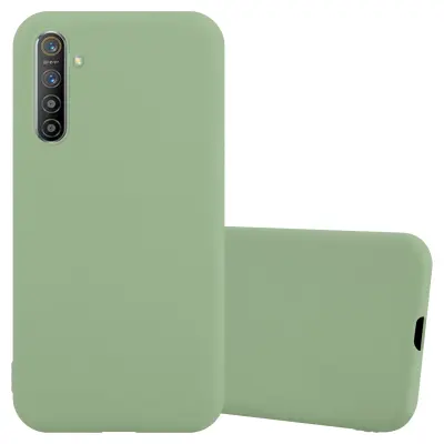 Cadorabo Case, združljiv z Realme v Candy Pastel Green - Zaščitni pokrov iz fleksibilnega silikona TPU