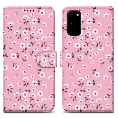 CADORABO Ohišje, združljiv s Samsungom - Design Flower Rain št. 6 - Zaščitni pokrov z magnetnim zapiranjem, funkcijo stojala in režo za kartico