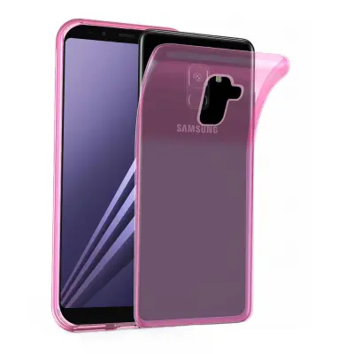 Cadorabo Case, združljiv s Samsungom v prozornem roza - zaščitni pokrov iz fleksibilnega silikona TPU